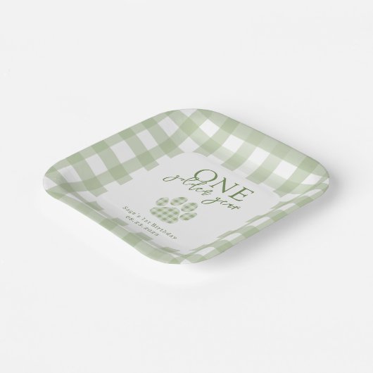 Ein goldenes Jahr Goldener Feiertag Pappteller (Gewinkelt)