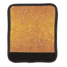 Ein goldenes Klimt-inspiriertes Koffergriff-Schutz