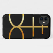 Ein goldenes Leviathan-Kreuz- oder Schwefelsymbol Case-Mate iPhone Hülle (Rückseite (Horizontal))