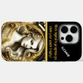 Ein goldenes Portrayal eines Data Scientists bei d Case-Mate iPhone Hülle (Rückseite (Horizontal))