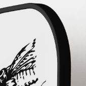 Ein Golfer, der mit seinem Vierrad Golf spielt Pickleball Schläger (Linke Seite)