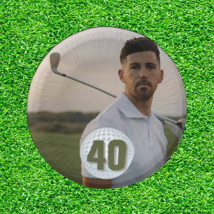 Ein Golfer-Geburtstagsbash Pappteller