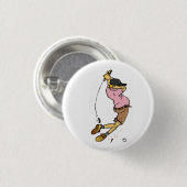 Ein Golfer vermisst die Kugel Button (Vorne & Hinten)