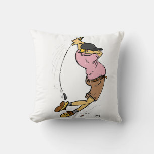 Ein Golfer vermisst die Kugel Kissen