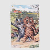 Ein Golfspiel, Louis Wain Golfhandtuch (Vorderseite)
