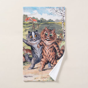Ein Golfspiel, Louis Wain Handtuch