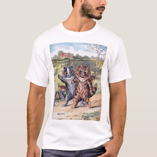 Ein Golfspiel, Louis Wain T-Shirt (Vorderseite)