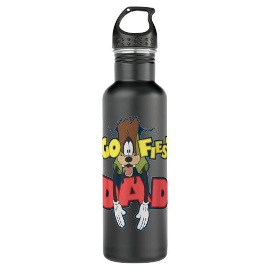 Ein Goofy Movie Goofy Vater Portrait Edelstahlflasche (Vorderseite)