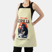 Ein Gorilla frisst Spaghetti Schürze (InSitu)