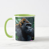 Ein Gorilla und sein Freund das Eichhörnchen Tasse (Links)