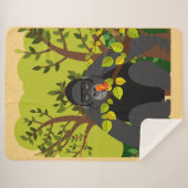 Ein Gorilla, von einem Schmetterling fasziniert Sherpadecke (Vorderseite (Horizontal))