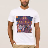 Ein gotisches Halloween-Party T-Shirt (Vorderseite)
