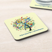 Ein Gott-Förmiges Leben ist A, das Baum blüht Untersetzer (Linke Seite)