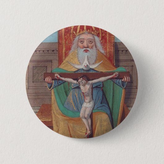 Ein Gott Heilige Dreifaltigkeit in Ruhm Button (Vorderseite)