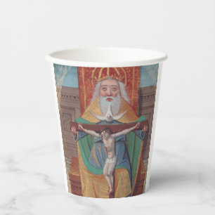 Ein Gott Heilige Dreifaltigkeit in Ruhm Pappbecher