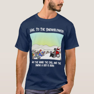 Ein Gott ist der Geborene blaue T - Shirt der Mens