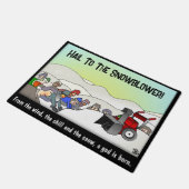 Ein Gott ist eine Geborene Türmchen Fußmatte (Schrägansicht)