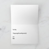 Ein Gott ist Geboren geklappte Grußkarte Karte (Innenseite)