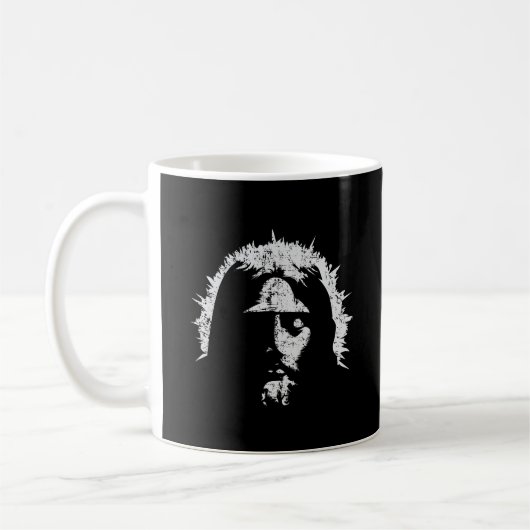 Ein Gott | Jesus' Gesicht Kaffeetasse (Links)