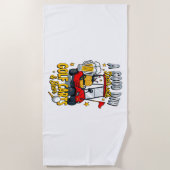 Ein Gott Tag beginnt mit Golf Carts Strandtuch (Vorderseite)