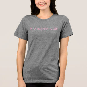 Ein Grad heißer Lustiger Abschluss Minimalist Gesc Tri-Blend Shirt