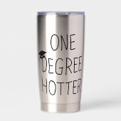 Ein Grad heißer Lustiger Abschluss-Spruch Thermobecher (Vorderseite)