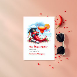 Ein Grad Hotter-Abschluss-Foto Ankündigung