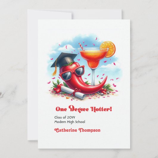 Ein Grad Hotter-Abschluss-Foto Ankündigung (Vorderseite)