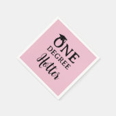 Ein Grad Hotter Abschluss rosa Serviette (Ecke)