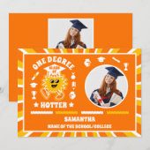 Ein Grad Hotter Retro 2 Foto Abschluss Ankündigung (Vorne/Hinten)