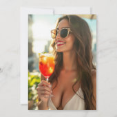 Ein Grad Hotter Spicy-Abschluss-Foto Dankeskarte (Rückseite)