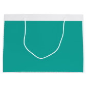 Ein Gradientenhintergrund, der Blau in Grün mischt Große Geschenktüte (Vorderseite)