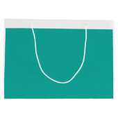 Ein Gradientenhintergrund, der Blau in Grün mischt Große Geschenktüte (Rückseite)