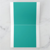 Ein Gradientenhintergrund, der Blau in Grün mischt Karte (Innenseite)