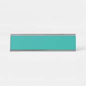 Ein Gradientenhintergrund, der Blau in Grün mischt Schreibtischnamensplakette (Vorderseite )