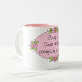 Ein Gran macht Alltagssonderaktion Zweifarbige Tasse (Vorderseite Links)