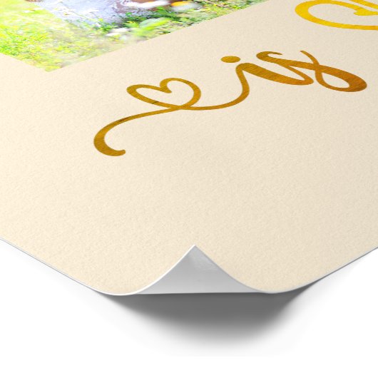 Ein Grandchilds lachen Zitat 8 Foto Collage Almond Poster (Ecke)