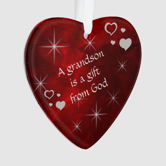Ein Grandson ist ein Geschenk Ornament (Vorderseite)