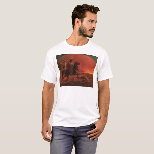 Ein Grasland-Feuer (1868A) fliehen T-Shirt (Vorne ganz)