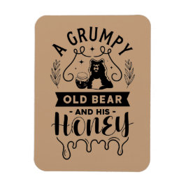 Ein grausiger alter Bär und sein Honig Magnet