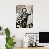 Ein Gravieren des Bogenschützen von 1903 Poster (Heimbüro)