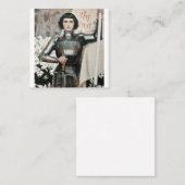 Ein Gravieren des Bogenschützen von 1903 Quadratische Visitenkarte (Vorne/Hinten)