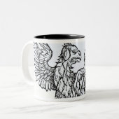 Ein Greif Zweifarbige Tasse (Vorderseite Links)