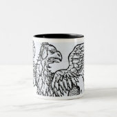 Ein Greif Zweifarbige Tasse (Mittel)