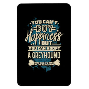 Ein Greyhound T - Shirt Rescue Hundeshirt adoptier Magnet