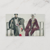 Ein griechischer Priester und ein Türke, graviert Visitenkarte (Rückseite)