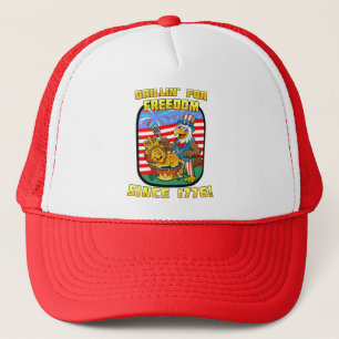 Ein Grill zu Ehren der Freiheit. 1776 Truckerkappe