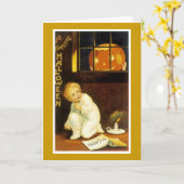 Ein grillendes Halloween Karte (Gelbe Blume)