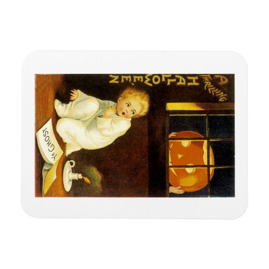 Ein grillendes Halloween Magnet (Horizontal)