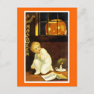 Ein grillendes Halloween Postkarte